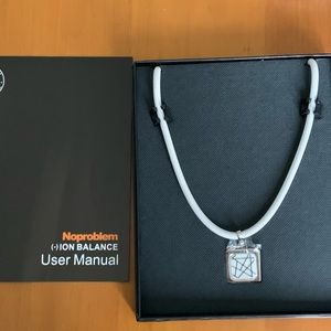NWT Noproblem Ion Balance necklace — RED
